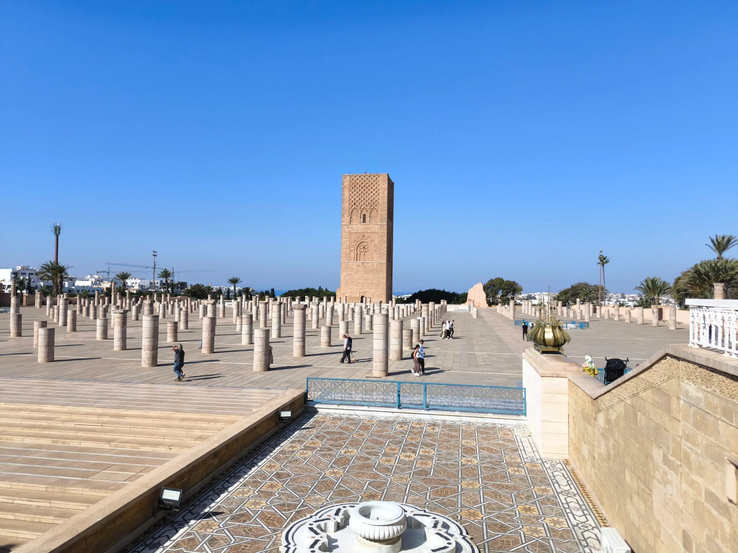 Hassan Tower rising above Rabat.