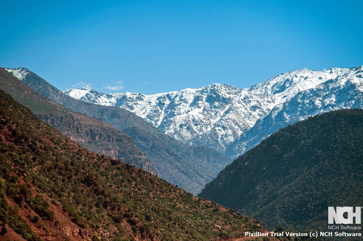high atlas mountains in morocco