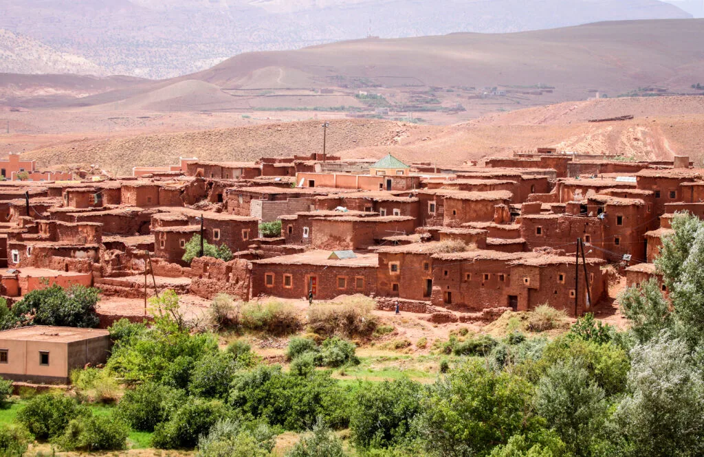 Small village in Atlas mountains, Morocco