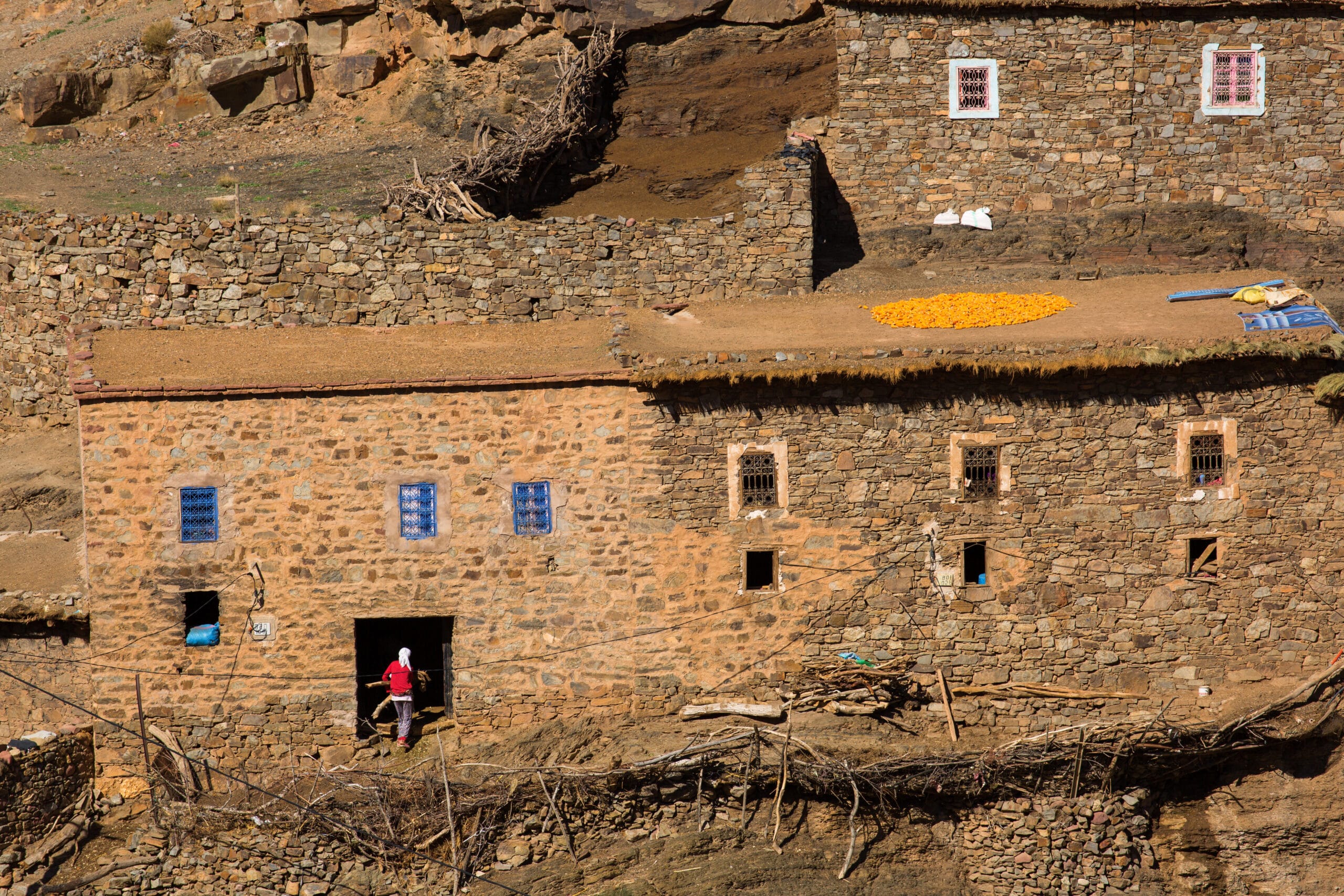 Berber village in ghigh atlas Morocco